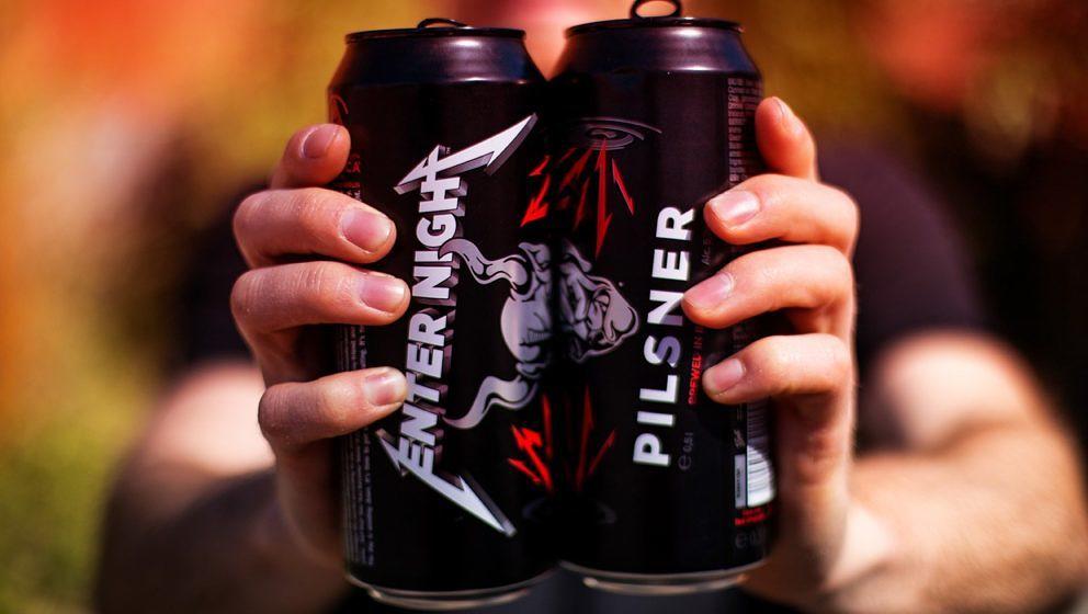 Das Metallica-Bier wird in schicken Dosen erhältlich sein.