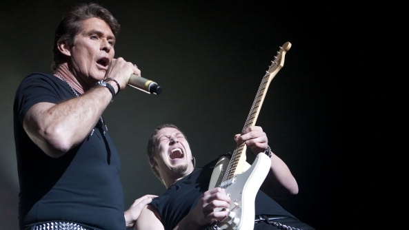 David Hasselhoff rockt im Februar 2011 im Berliner Tempodrom ab