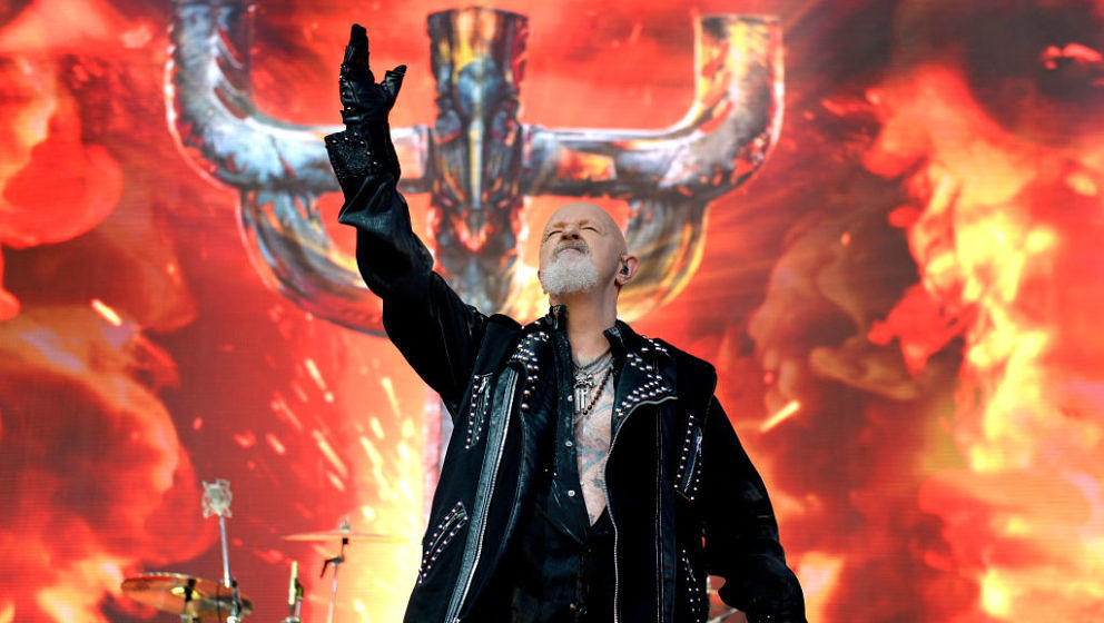 MELBOURNE, AUSTRALIA - MARCH 11: Rob Halford of Judas Priest performs on stage at the Download Festival on 11th March 2019, i