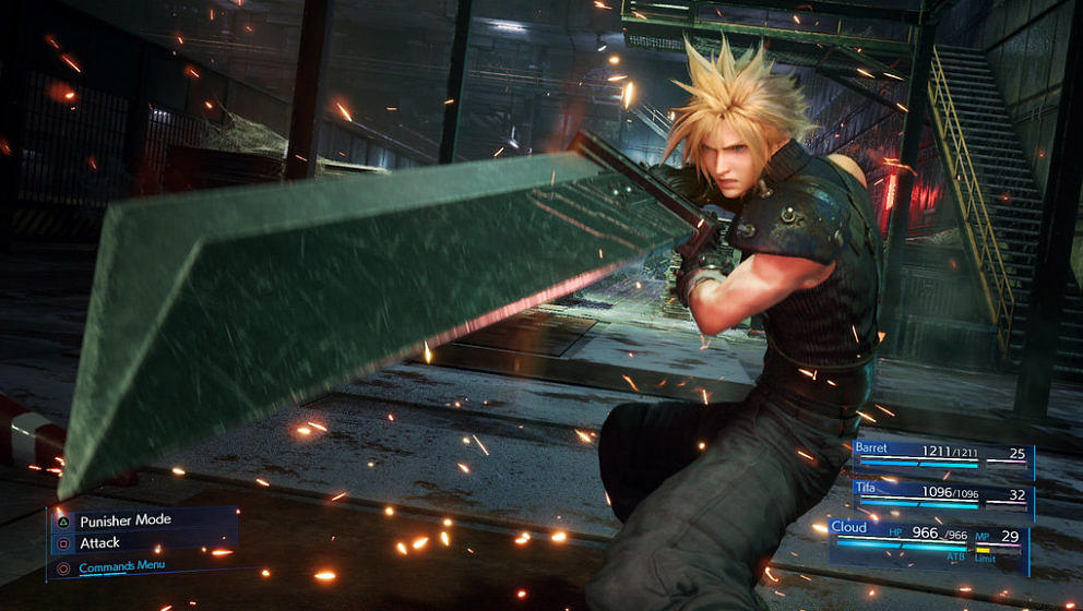Cloud Strife in „Final Fantasy VII Remake“