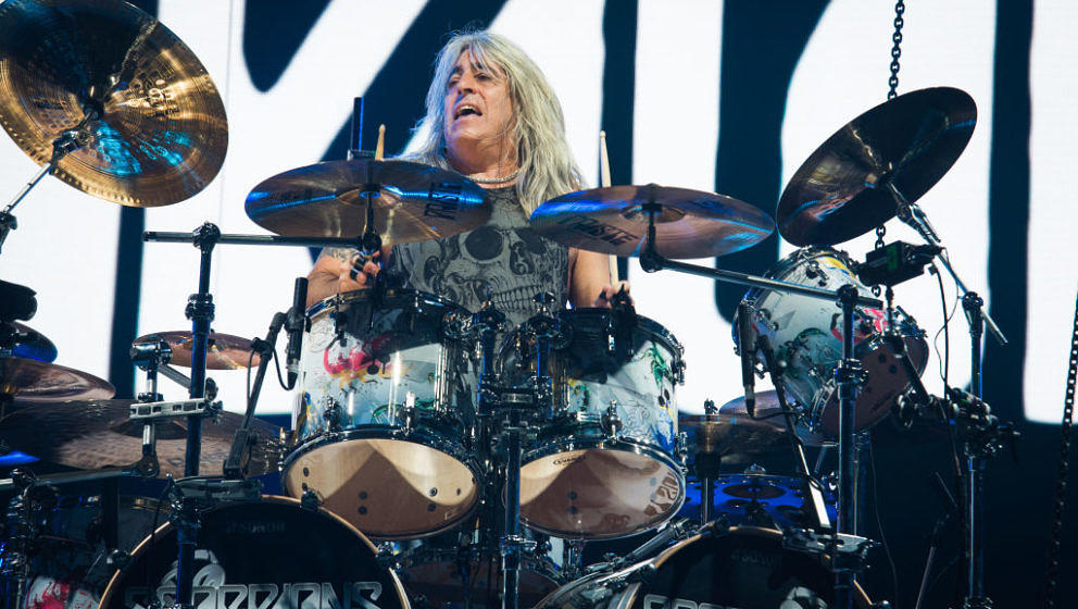 Ex-Motörhead-Drummer Mikkey Dee mit Scorpions in der AccorHotels Arena am 26. Juni 2018 in Paris