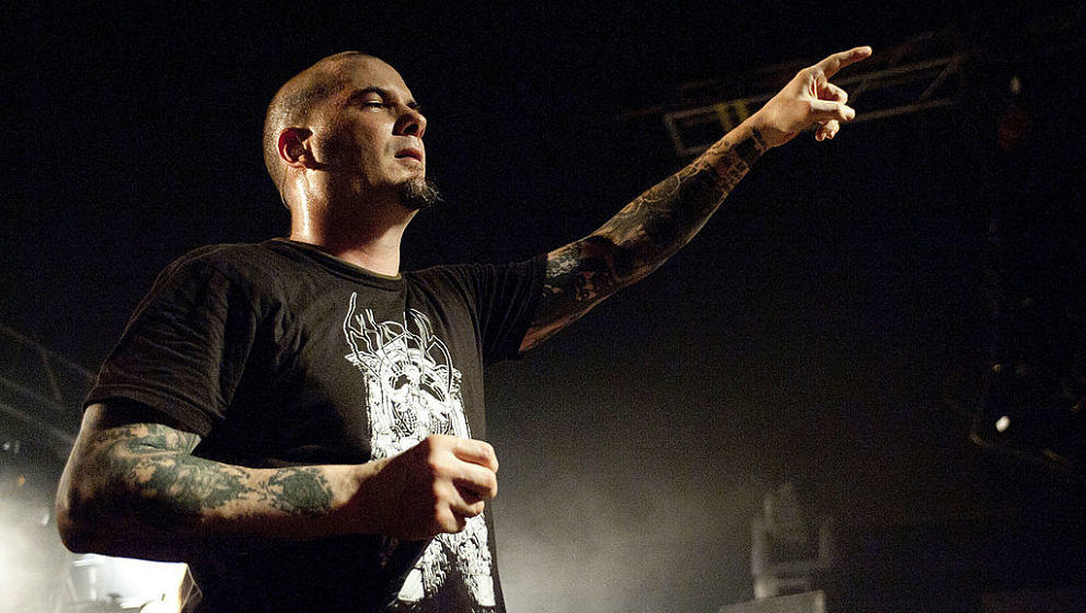 NEW ORLEANS, LA - MARCH 04:  Phil Anselmo of American heavy metal supergroup Down performs at The Hangar on March 4, 2011 in 