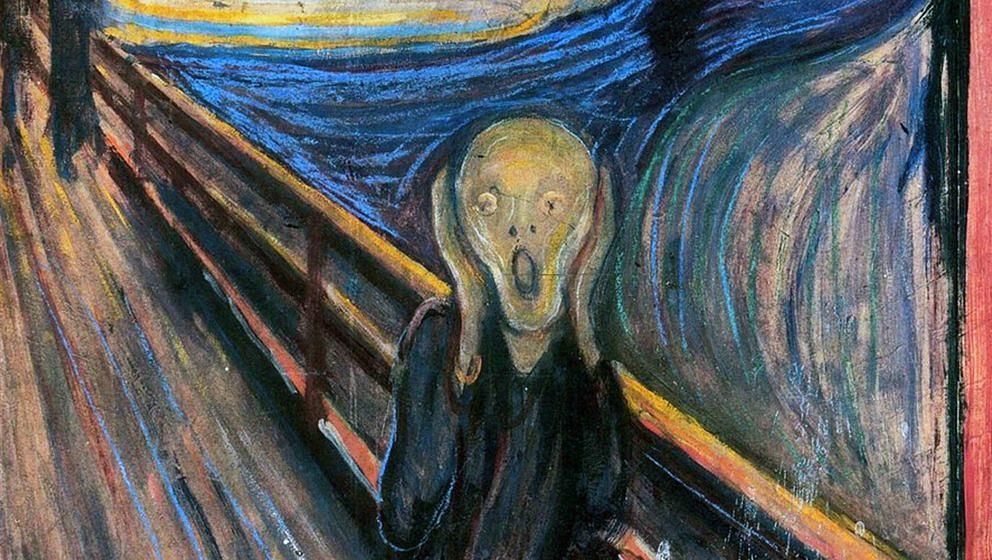 Eine von mehreren Versionen des 'Der Schrei'-Gemäldes des norwegischen Malers Edvard Munch