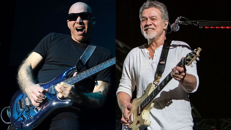 Joe Satriani (l.) ist mit der Van Halen-Familie im Gespräch bezüglich einer Tribute-Tour zu Ehren von Eddie Van Halen