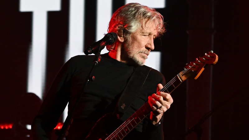 Roger Waters während eines Auftritts in der Show von Stephen Colbert am 21. Juni 2022