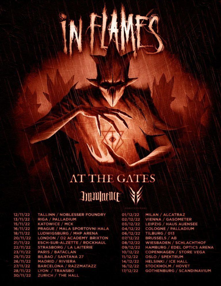 In Flames live 2022 Tour, Tickets, Termine, Städte