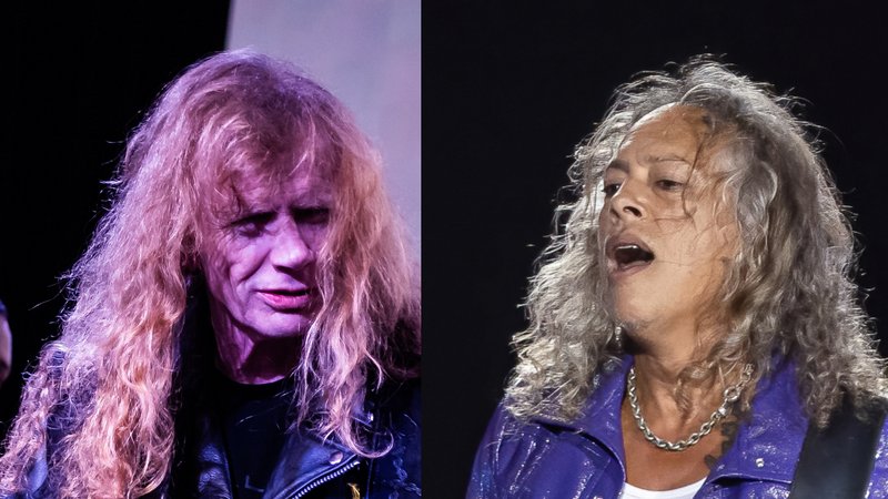 Dave Mustaine (l.) findet, er hat sich ungerechterweise über Kirk Hammett lustig gemacht
