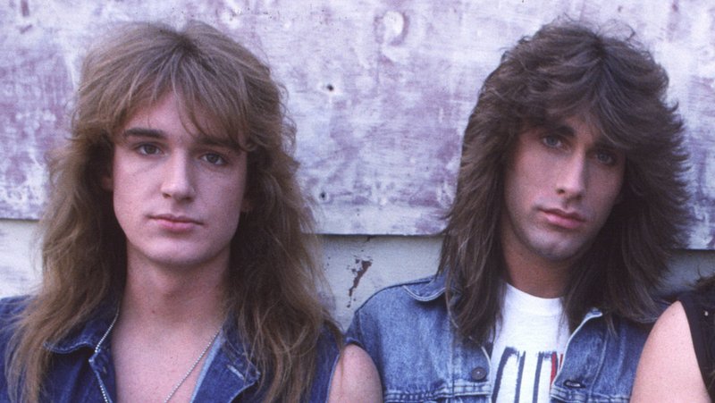 David Ellefson und Jeff Young (hier 1987 bei einem Foto-Shooting für Megadeth)