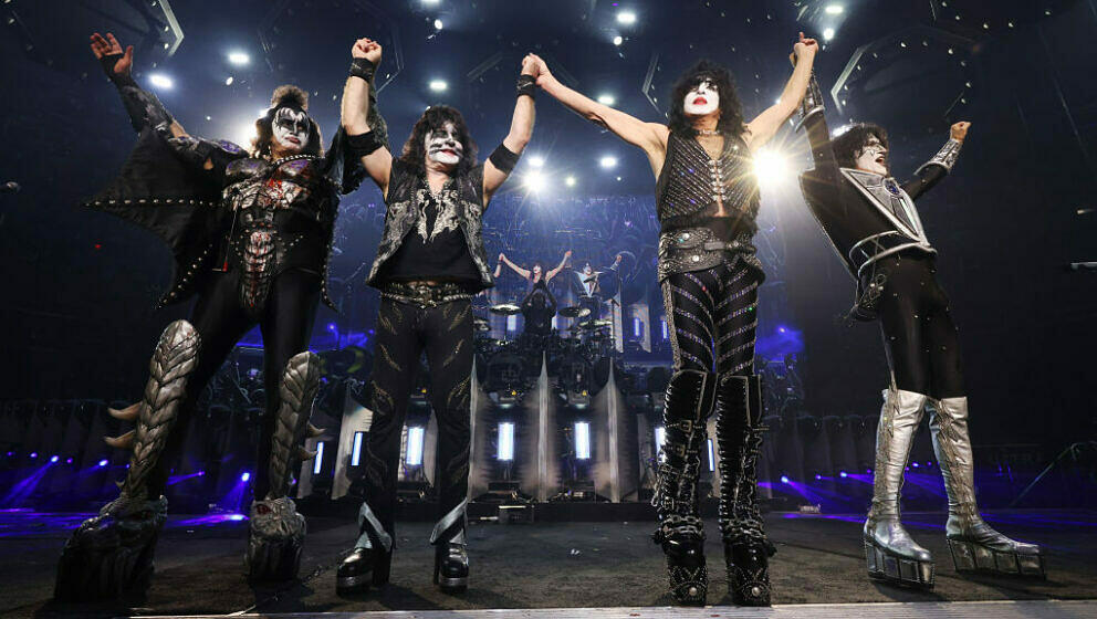 Kiss beim letzten Konzert der 'End of the Road World Tour' im Madison Square Garden am 02.12.2023 in New York