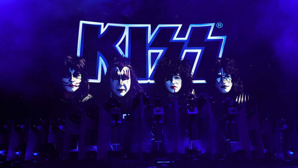 Kiss beim letzten Konzert der 'KISS: End of the Road World Tour' im Madison Square Garden am 2. Dezember 2023 in New York City