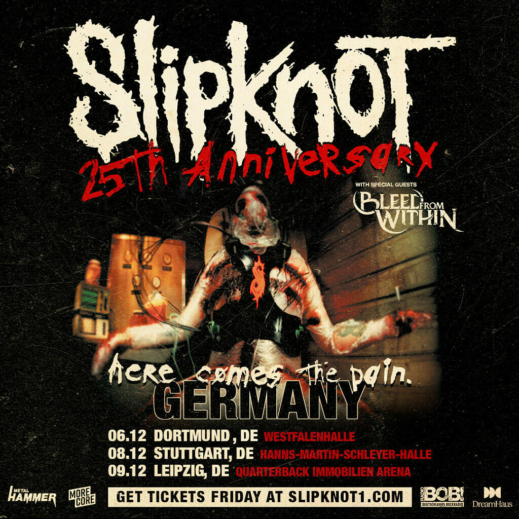 Slipknot live 2024 Tour, Tickets, Termine, Städte