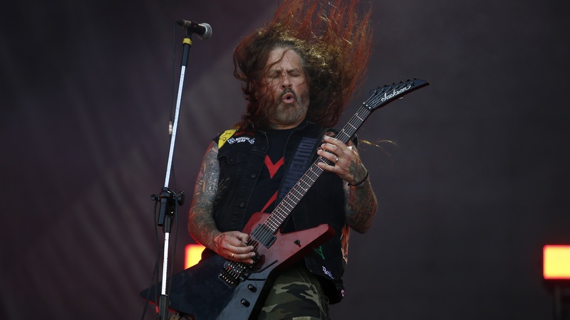 Kerry King-Gitarrist Phil Demmel (hier beim Rock in Rio Festival 2022) war von der Slayer Reunion überrascht