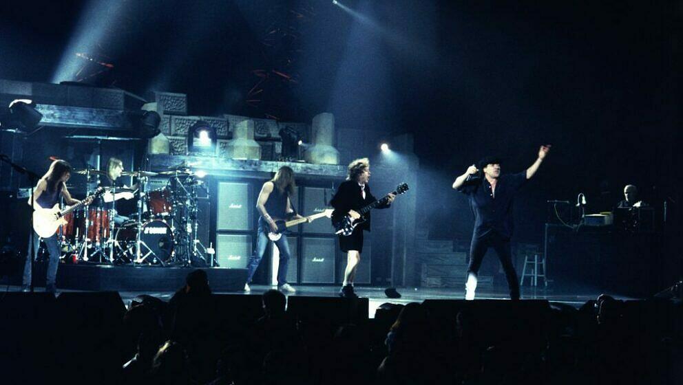 AC/DC live im Great Western Forum in Inglewood, Kalifornien, am 21. Februar 1996