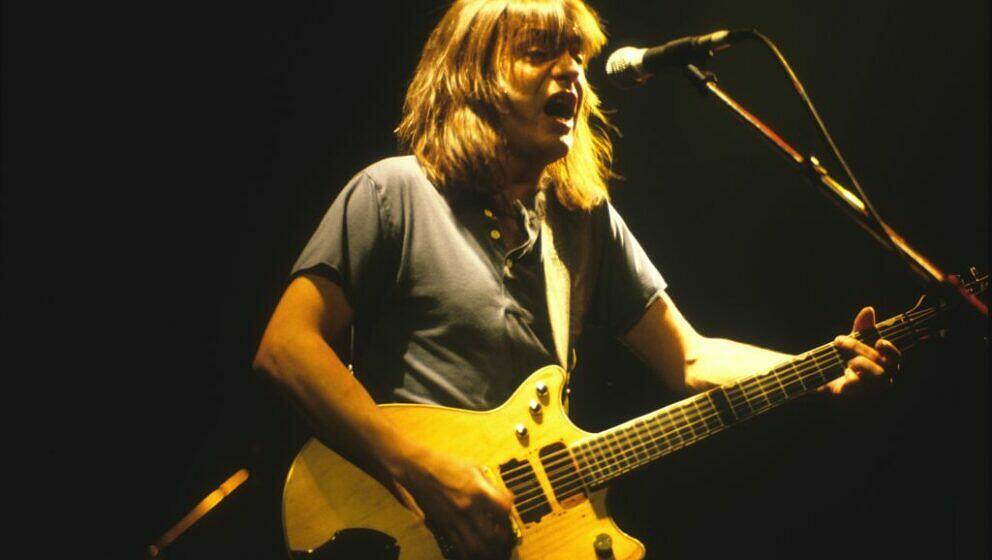 Malcolm Young mit AC/DC live im Met Center in Bloomington, Minnesota während der 'Fly On the Wall'-Tour am 29. September 198