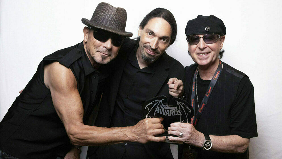 Scorpions mit METAL HAMMER-Chefredakteur Sebastian Kessler