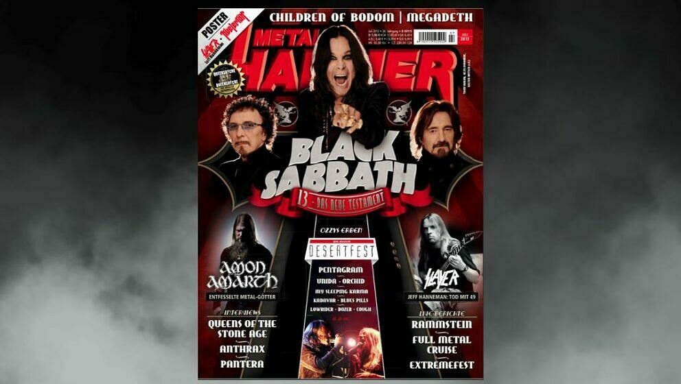 Ozzy mit Black Sabbath auf dem Titel im Juli 2013