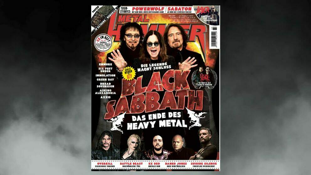 Ozzy mit Black Sabbath auf dem Titel im März 2017