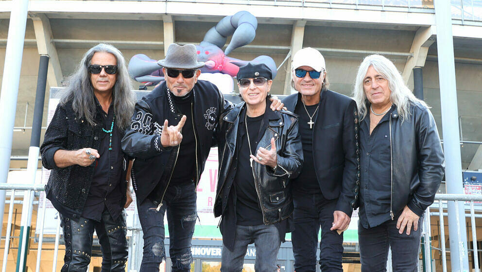 Scorpions stellen in Hannover ihr Stadionkonzert am 5.76.2025 in der Heinz von Heiden Arena vor! Das Bild wurde elektronoisch bearbeitet Copyright by Public Address Presseagentur, Parkallee 18 , 20144 HH Tel.: 040/ 413284-0 Der Abdruck dieses Bildes ist honorarpflichtig. Bankverbindung: Hamburger Sparkasse IBAN: DE55200505501282122926 BIC: HASPDEH