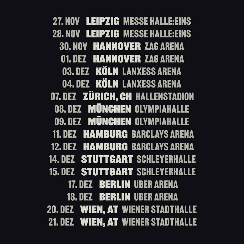 Böhse Onkelz live 2025 Tour, Tickets, Termine, Städte