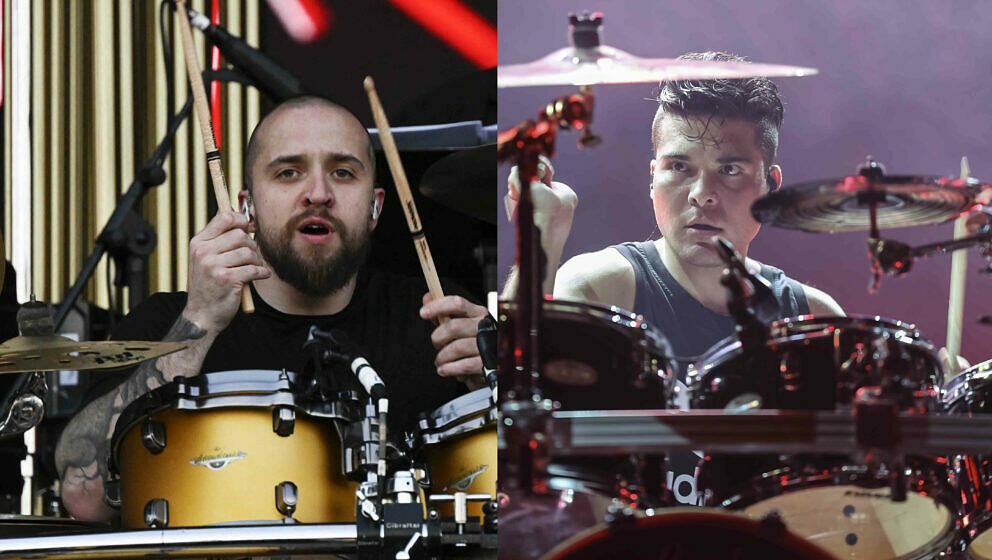 Slipknot-Schlagzeuger Eloy Casagrande (l.) findet toll, was Greyson Nekrutman bei Sepultura abliefert