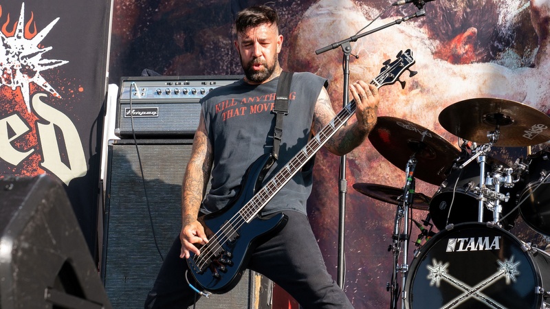 Chris Beattie mit Hatebreed in Austin, Texas am 20. August 2021