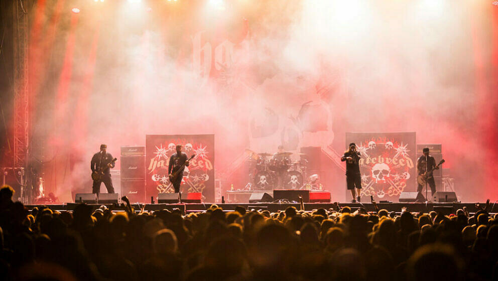 NUERBURG, GERMANY - JUNE 09: Singer Jamey Jasta of the band Hatebreed performs at the annual Rock Am Ring festival at Nuerbur