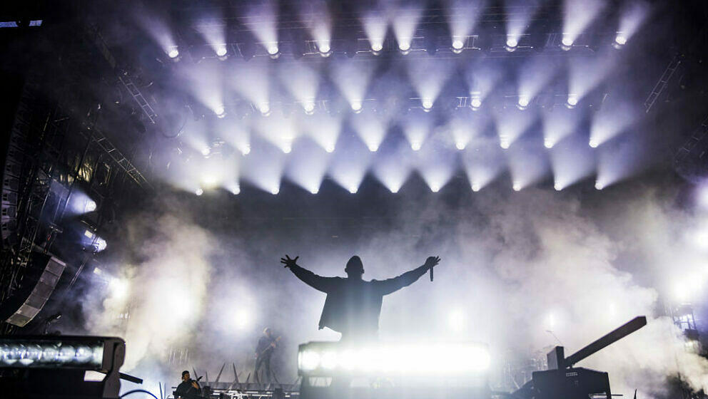 NUERBURG, GERMANY - JUNE 09: Singer Winston McCall of the band Parkway Drive performs live on stage at the annual Rock Am Rin